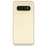 Newface Samsung Galaxy S10 Kılıf First Silikon - Gold