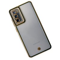 Newface Samsung Galaxy S20 FE Kılıf Liva Lens Silikon - Yeşil