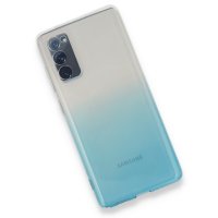 Newface Samsung Galaxy S20 FE Kılıf Lüx Çift Renkli Silikon - Turkuaz