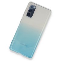 Newface Samsung Galaxy S20 FE Kılıf Lüx Çift Renkli Silikon - Turkuaz