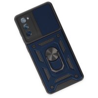 Newface Samsung Galaxy S20 FE Kılıf Pars Lens Yüzüklü Silikon - Lacivert