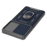 Newface Samsung Galaxy S20 FE Kılıf Pars Lens Yüzüklü Silikon - Lacivert