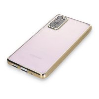 Newface Samsung Galaxy S20 FE Kılıf Razer Lensli Silikon - Gold