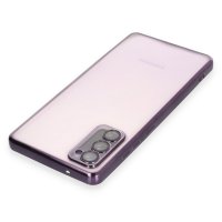 Newface Samsung Galaxy S20 FE Kılıf Razer Lensli Silikon - Mor