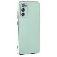 Newface Samsung Galaxy S20 FE Kılıf Volet Silikon - Açık Yeşil