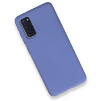 Newface Samsung Galaxy S20 Kılıf Nano içi Kadife Silikon - Lila