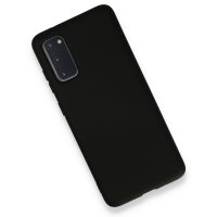 Newface Samsung Galaxy S20 Kılıf Nano içi Kadife  Silikon - Siyah