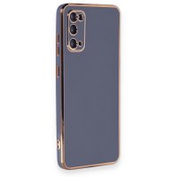 Newface Samsung Galaxy S20 Kılıf Volet Silikon - Mavi