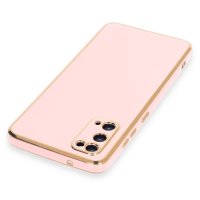 Newface Samsung Galaxy S20 Kılıf Volet Silikon - Pembe