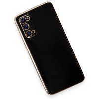 Newface Samsung Galaxy S20 Kılıf Volet Silikon - Siyah