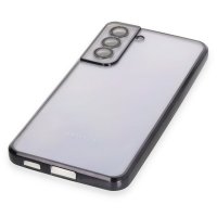 Newface Samsung Galaxy S21 FE Kılıf Razer Lensli Silikon - Siyah