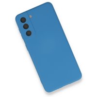 Newface Samsung Galaxy S21 Kılıf Nano içi Kadife Silikon - Mavi