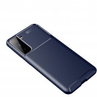 Newface Samsung Galaxy S21 Plus Kılıf Focus Karbon Silikon - Lacivert