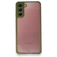 Newface Samsung Galaxy S21 Plus Kılıf Miami Şeffaf Silikon  - Yeşil
