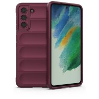 Newface Samsung Galaxy S21 Plus Kılıf Optimum Silikon - Bordo