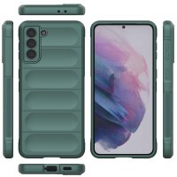 Newface Samsung Galaxy S21 Plus Kılıf Optimum Silikon - Koyu Yeşil