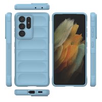 Newface Samsung Galaxy S21 Ultra Kılıf Optimum Silikon - Sky Blue