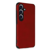 Newface Samsung Galaxy S22 Kılıf Loop Deri Silikon - Kırmızı