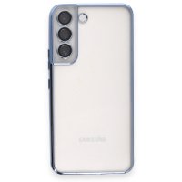 Newface Samsung Galaxy S22 Kılıf Razer Lensli Silikon - Açık Mavi
