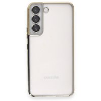 Newface Samsung Galaxy S22 Kılıf Razer Lensli Silikon - Gold