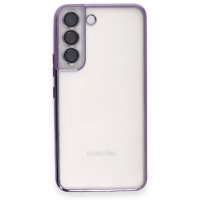 Newface Samsung Galaxy S22 Kılıf Razer Lensli Silikon - Mor