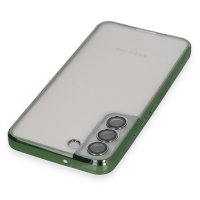 Newface Samsung Galaxy S22 Kılıf Razer Lensli Silikon - Yeşil