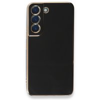 Newface Samsung Galaxy S22 Kılıf Volet Silikon - Siyah