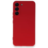 Newface Samsung Galaxy S22 Plus Kılıf Nano içi Kadife Silikon - Kırmızı