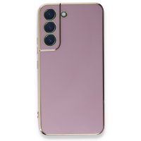 Newface Samsung Galaxy S22 Plus Kılıf Volet Silikon - Mor