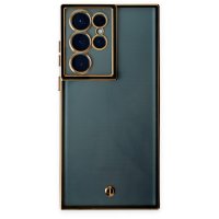 Newface Samsung Galaxy S22 Ultra Kılıf Liva Lens Silikon - Siyah