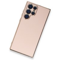 Newface Samsung Galaxy S22 Ultra Kılıf Volet Silikon - Pembe