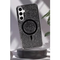 Newface Samsung Galaxy S23 FE Kılıf Diamond Magsafe Kapak - Gold