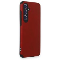 Newface Samsung Galaxy S23 FE Kılıf Loop Deri Silikon - Kırmızı