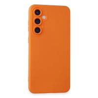 Newface Samsung Galaxy S23 FE Kılıf Nano içi Kadife Silikon - Turuncu