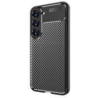 Newface Samsung Galaxy S23 Kılıf Auto Focus Karbon Kapak - Siyah