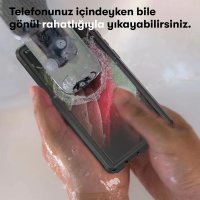 Newface Samsung Galaxy S23 Kılıf Red Pepper Su Geçirmez Kılıf - Siyah-Gri
