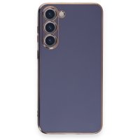 Newface Samsung Galaxy S23 Kılıf Volet Silikon - Mavi