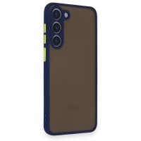 Newface Samsung Galaxy S23 Plus Kılıf Montreal Silikon Kapak - Lacivert