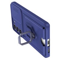 Newface Samsung Galaxy S23 Plus Kılıf Zuma Kartvizitli Yüzüklü Silikon - Lacivert