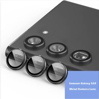 Newface Samsung Galaxy S23 Plus Metal Kamera Lens - Siyah