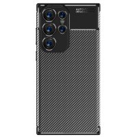 Newface Samsung Galaxy S23 Ultra Kılıf Focus Karbon Silikon - Siyah