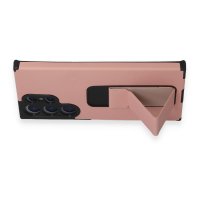 Newface Samsung Galaxy S23 Ultra Kılıf Mega Standlı Silikon - Pudra