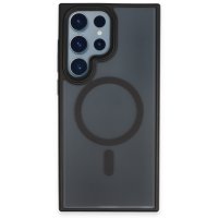 Newface Samsung Galaxy S23 Ultra Kılıf Trex Magneticsafe Kapak - Siyah