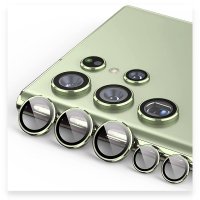 Newface Samsung Galaxy S23 Valdez Metal Kamera Lens - Koyu Yeşil