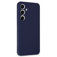 Newface Samsung Galaxy S24 FE Kılıf Nano içi Kadife Silikon - Lacivert