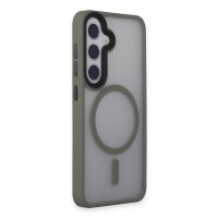 Newface Samsung Galaxy S24 Kılıf Trex Magneticsafe Kapak - Titan Gri