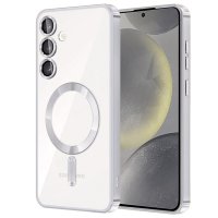 Newface Samsung Galaxy S24 Plus Kılıf Kross Magneticsafe Kapak - Titan Gri