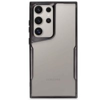 Newface Samsung Galaxy S24 Ultra Kılıf Boyi Silikon Kapak - Siyah