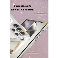 Newface Samsung Galaxy S24 Ultra Kılıf Glow Magsafe Kapak - Şeffaf
