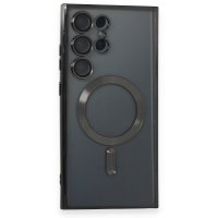 Newface Samsung Galaxy S24 Ultra Kılıf Kross Magneticsafe Kapak - Siyah